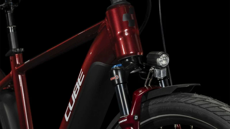 Cube Touring Hybrid EXC 500 Wh E-Bike Diamant 28" red´n´white