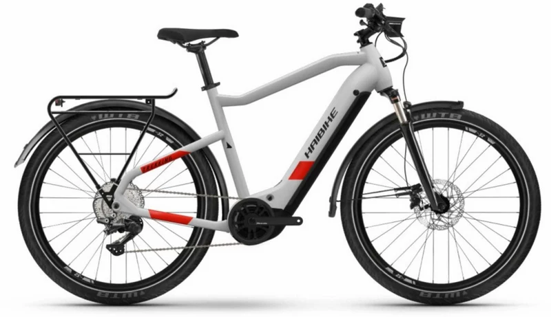 Haibike Trekking 7 630 Wh E-Bike Diamant 27,5" cool grey/red matte