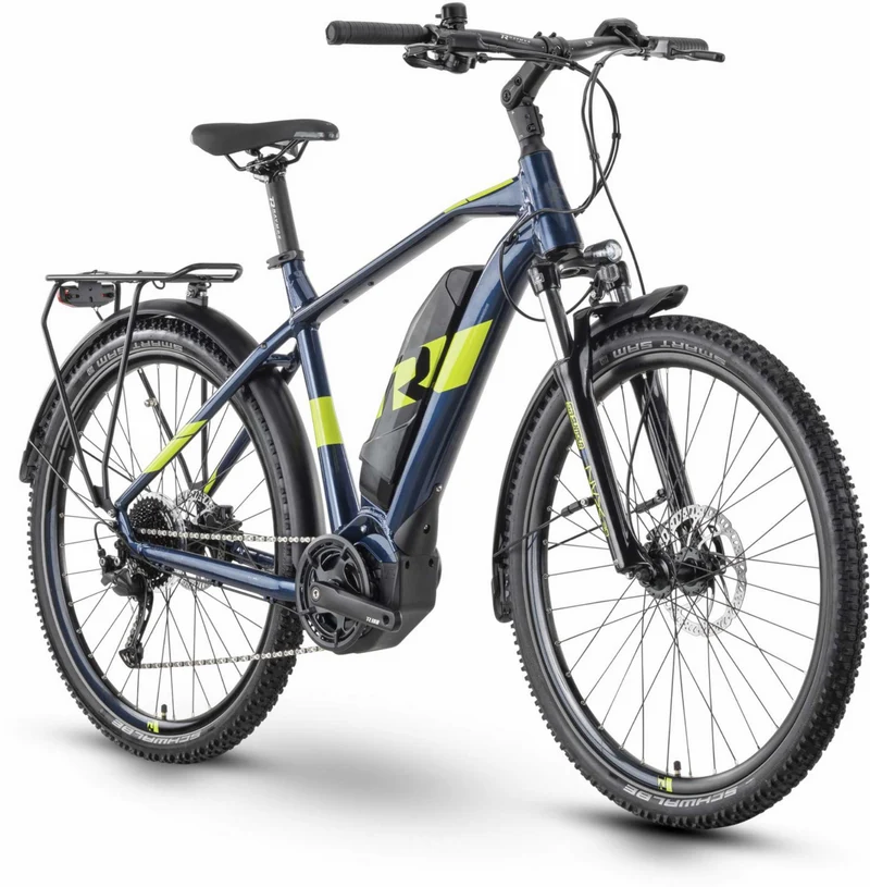 Raymon CrossRay E 3.0 500 Wh E-Bike Diamant 27,5" dark blue/lime