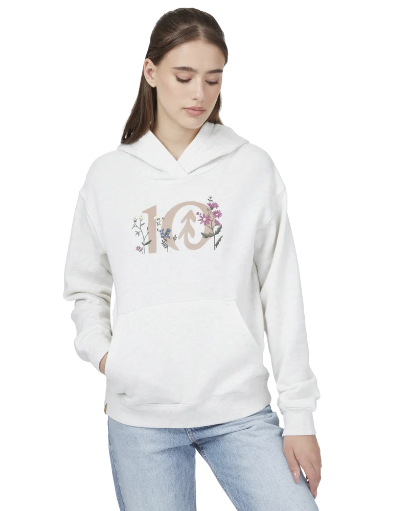 W FLORAL LOGO HOODIE