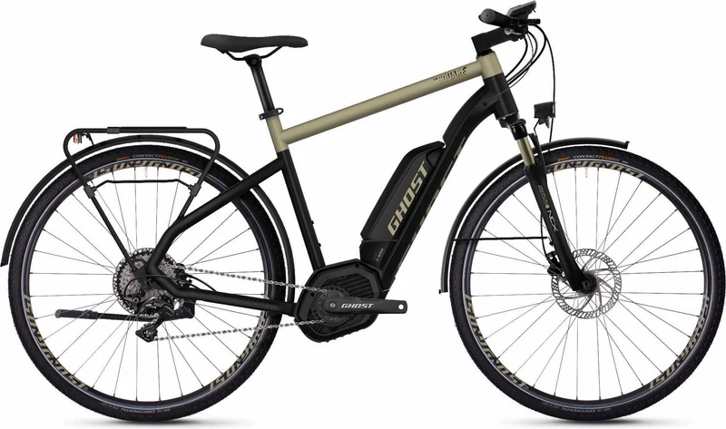 Ghost Hybride Square Trekking B5.8 AL U E-Bike 28" jet black / ext gold