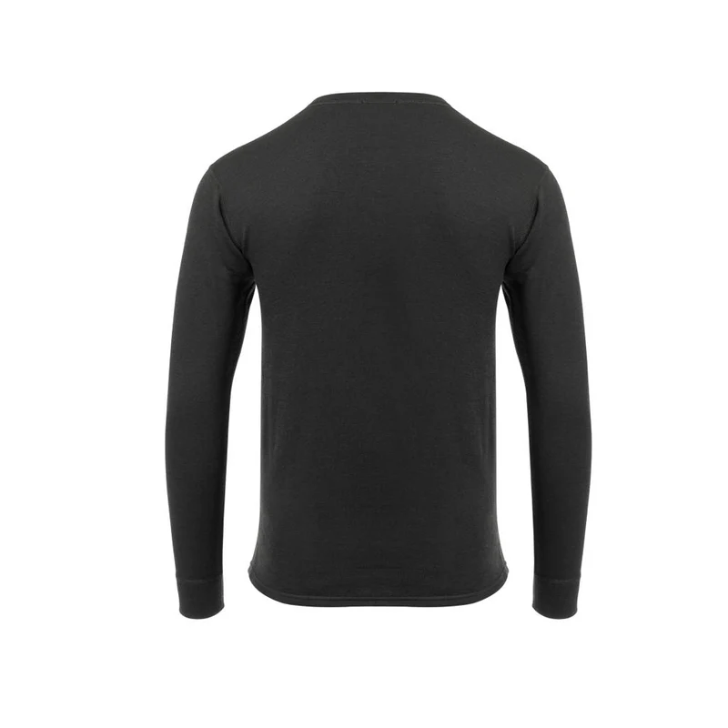Aclima - Wollfrottee, 220 g, Herren-Rundhalsausschnitt // Schwarz