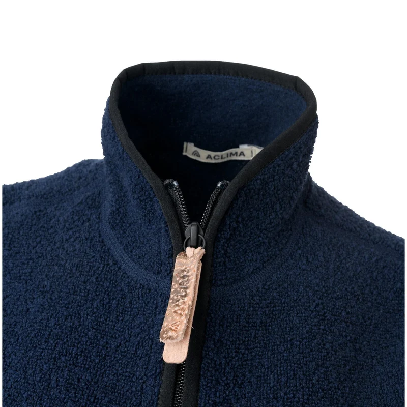 Aclima - ReBorn Terry Herren Weste // Marineblau Melange