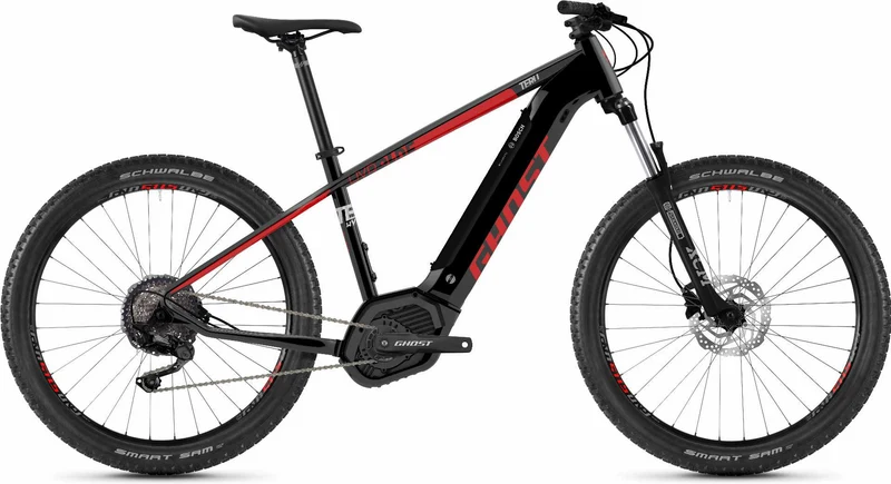 Ghost Hybride Teru PT B3.7+ AL U E-Bike 27,5+" jet black / riot red / urban grey