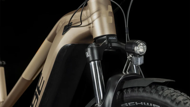 Cube Reaction Hybrid Performance Allroad 500 Wh E-Bike Hardtail Trapeze metallicbrown´n´orange
