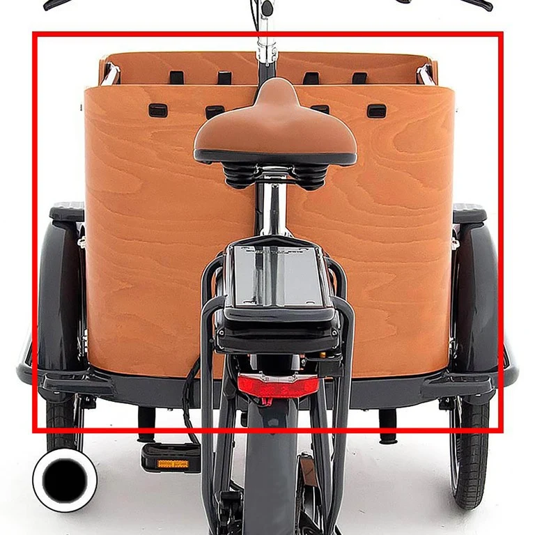 Babboe Curve, schwarz Paneel Rückseite Babboe