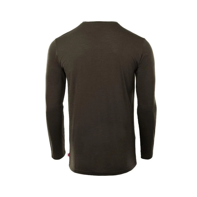 Aclima - Lightwool 180g Langarm-Herren-Wollpullover // Asphalt