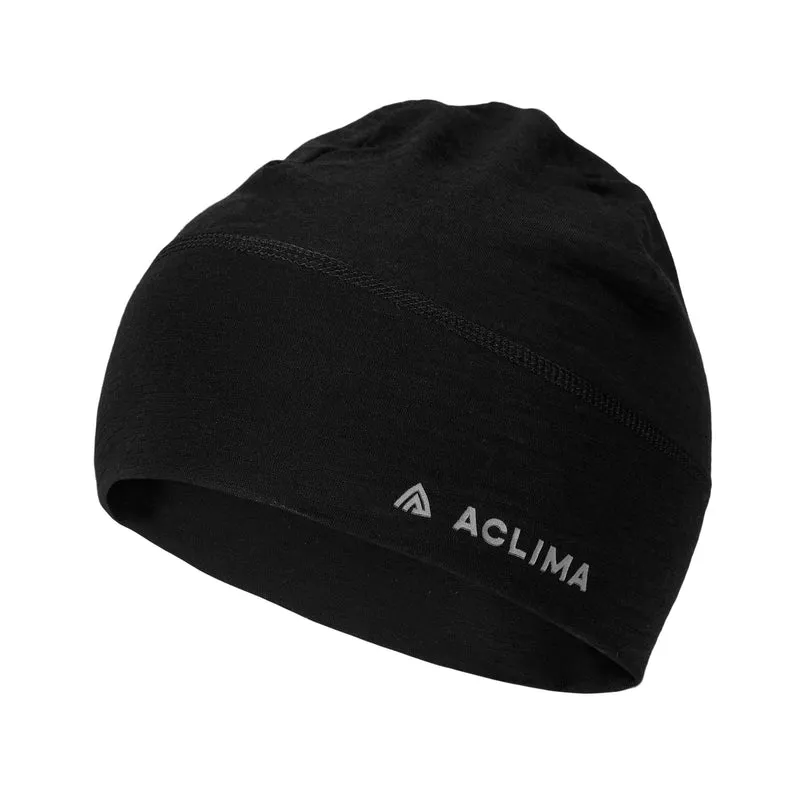 Aclima - Lightwool Beanie-Mütze // Schwarz