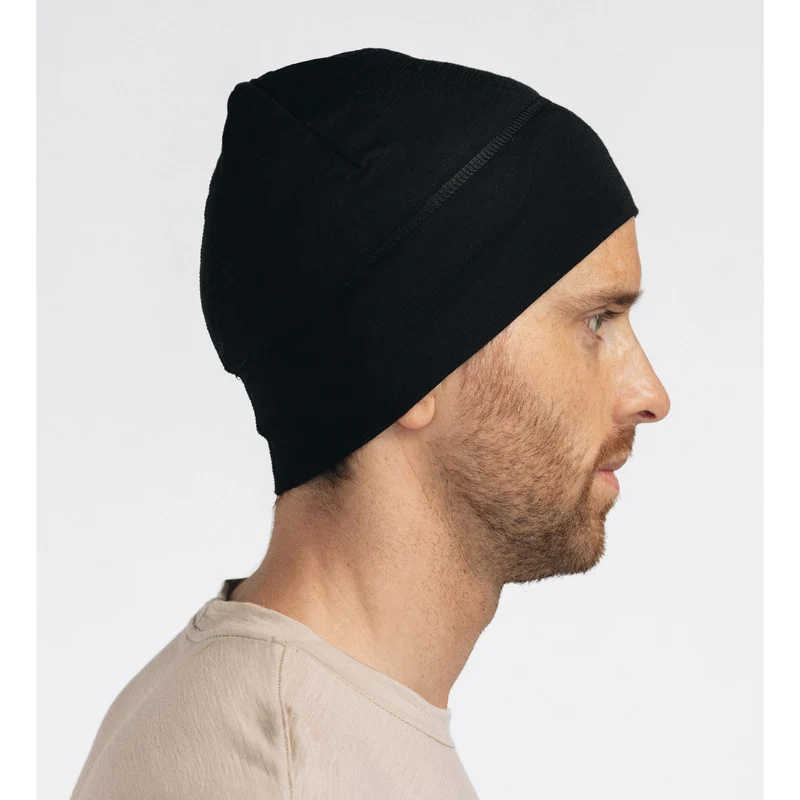 Aclima - Lightwool Beanie-Mütze // Schwarz