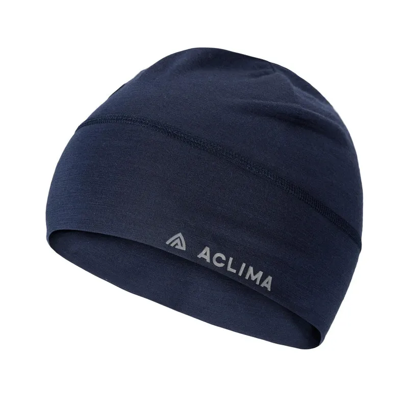 Aclima - Lightwool Beanie-Mütze // Marineblau