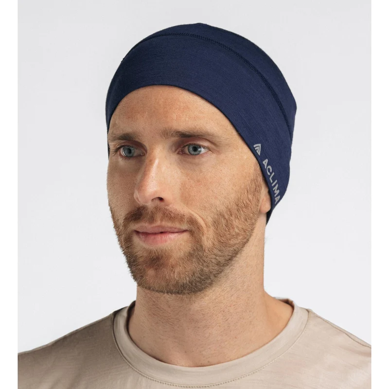 Aclima - Lightwool Beanie-Mütze // Marineblau