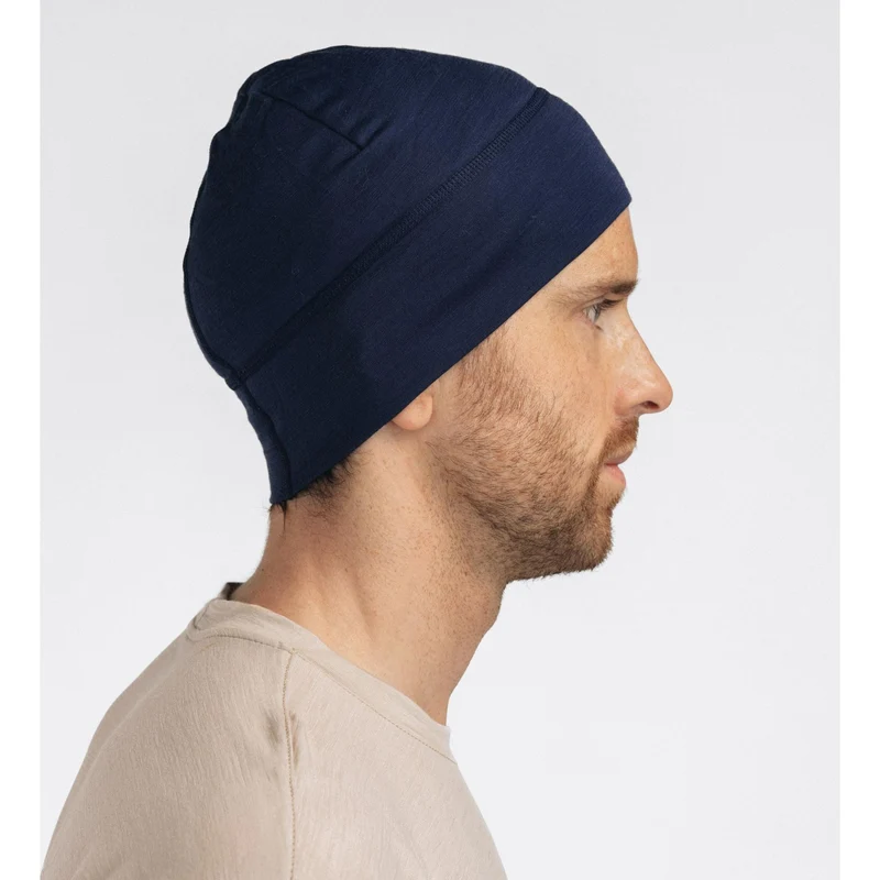 Aclima - Lightwool Beanie-Mütze // Marineblau