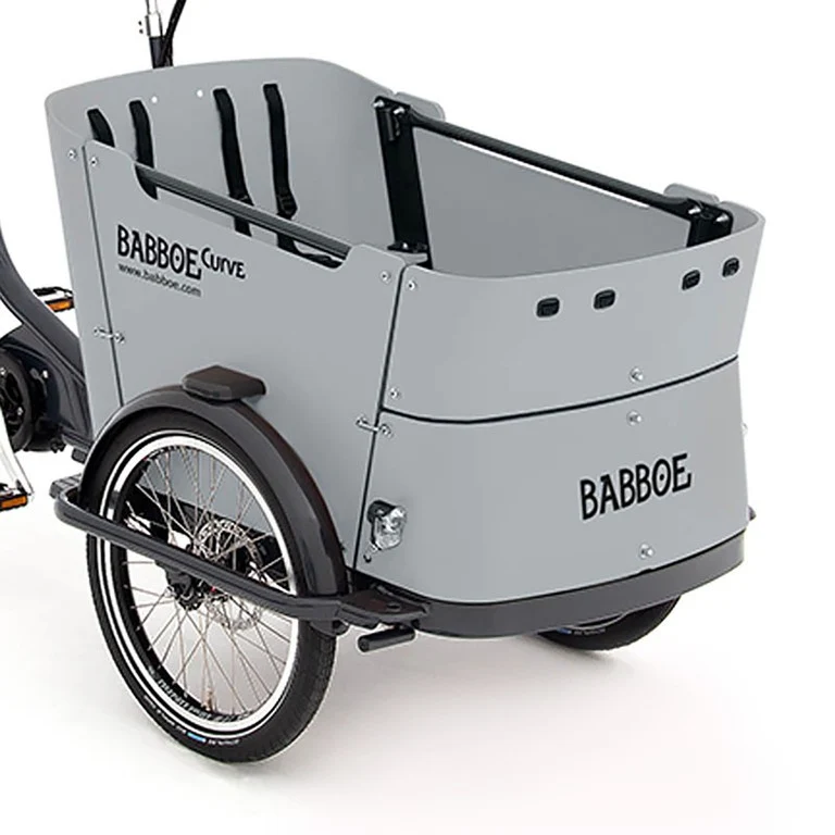 Babboe Curve Mountain, grau, GEN 2 Holzpaneele Babboe