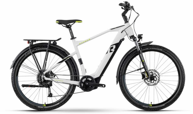 Raymon CrossRay E 5.0 500 Wh E-Bike Diamant 27,5" white/black/lime