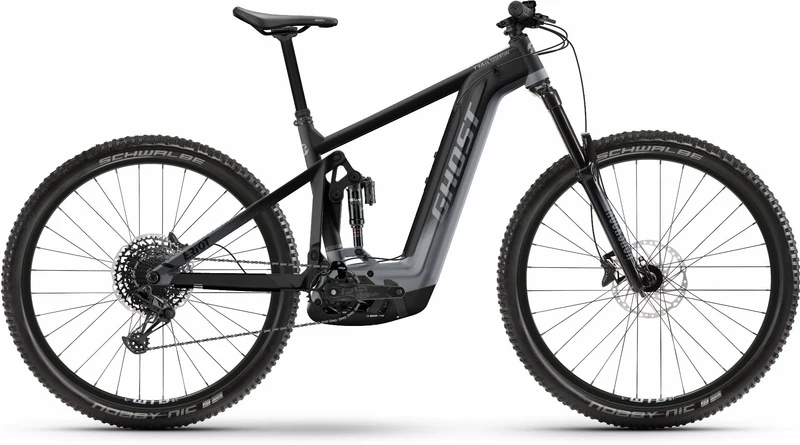 Ghost E-Riot Trail Essential 750 Wh E-Bike Fully black/pearl dark grey matt
