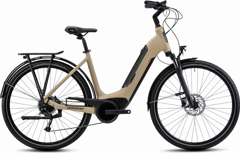 Winora Tria 9 500 Wh E-Bike Wave 28" iced coffee matt