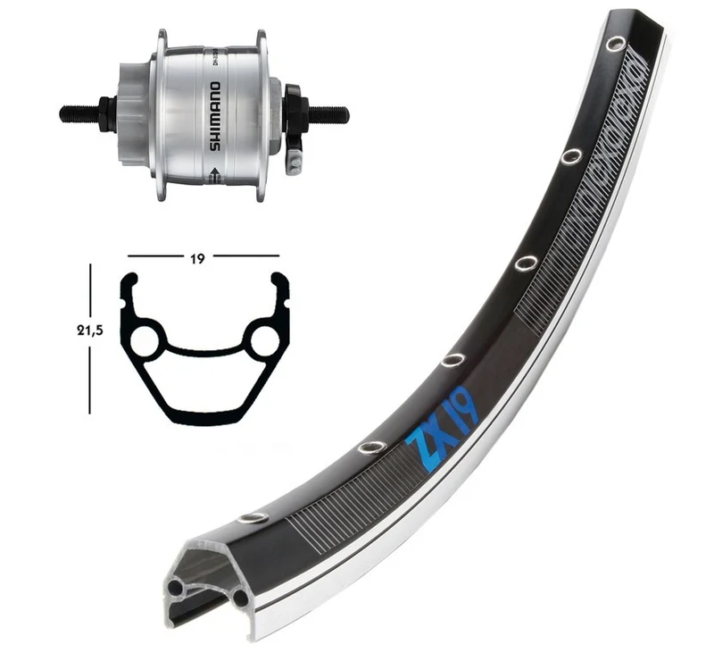 Winora V-Rad 28x1.75DH3D32 Disc6L.silb.Starr36L Exal ZX 19 schw/silb.Niro-Spei.