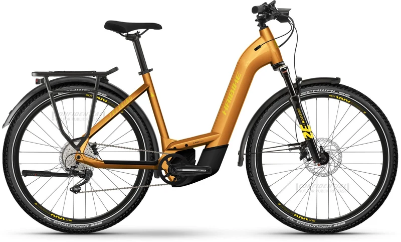 Haibike Trekking 8 750 Wh E-Bike Wave 27,5" metal lava/yellow - gloss