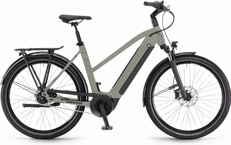 Winora Sinus N5 eco 500 Wh E-Bike Trapez 27,5" sagegrey matt