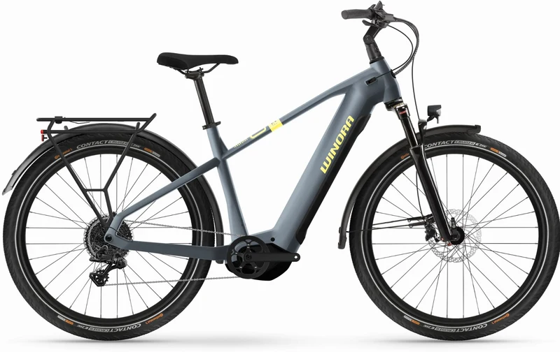 Winora Yucatan X10 720 Wh E-Bike Diamant 27,5" steelblue matte