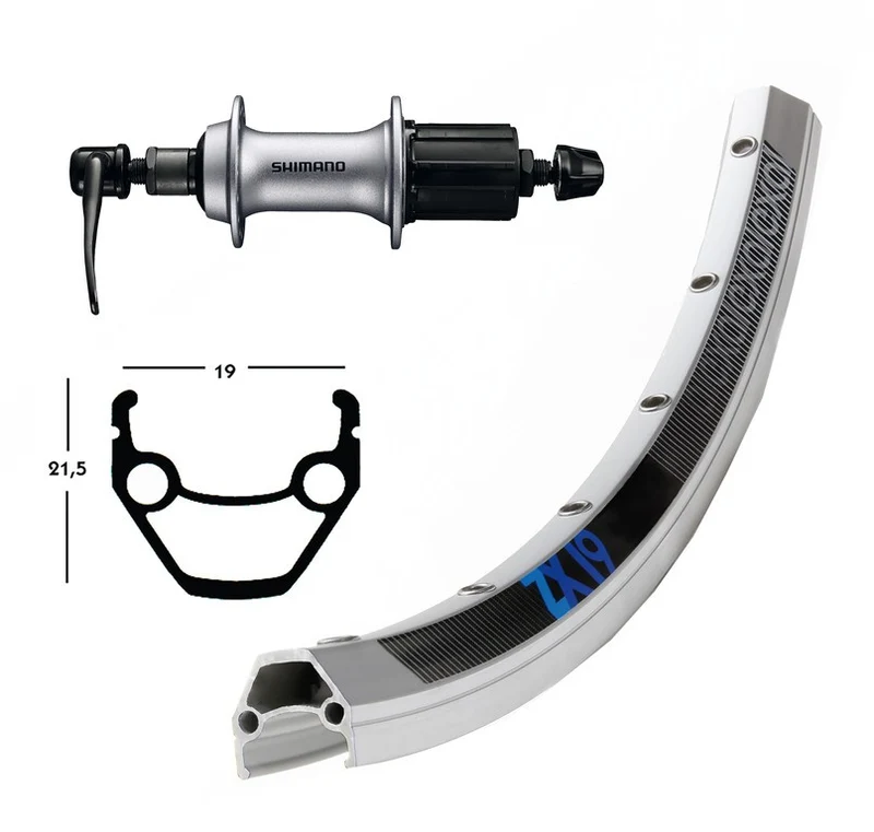 Winora H-Rad 26x1.75 Acera T3000 8-f.SSP 36L Exal ZX 19 silber Niro Speichen