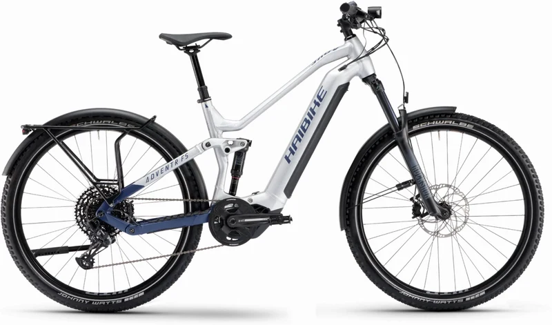 Haibike Adventr FS 9 720 Wh E-Bike 29" silver/dark blue - matt