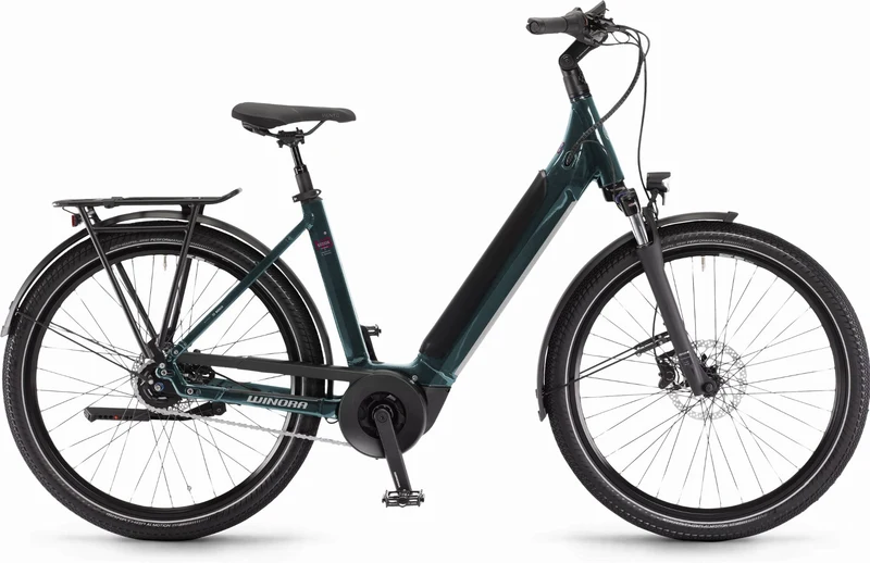 Winora Sinus N8 500 Wh E-Bike Wave 27,5" petrol