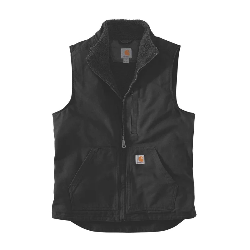 Carhartt - Weste mit Rollkragen und gewaschenem Entenfutter // Braun