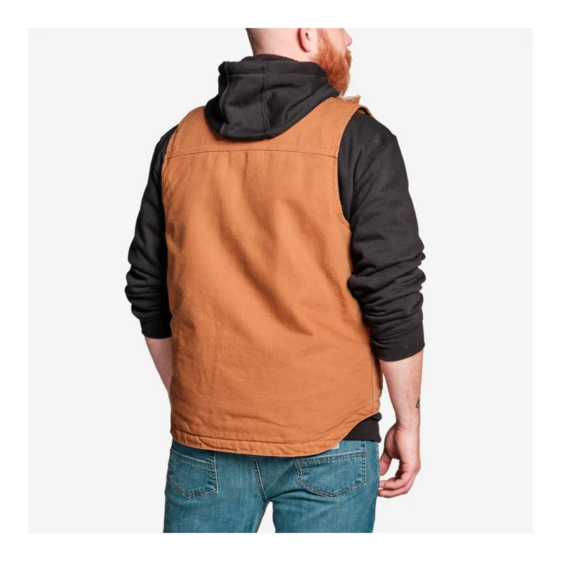 Carhartt - Weste mit Rollkragen und gewaschenem Entenfutter // Braun
