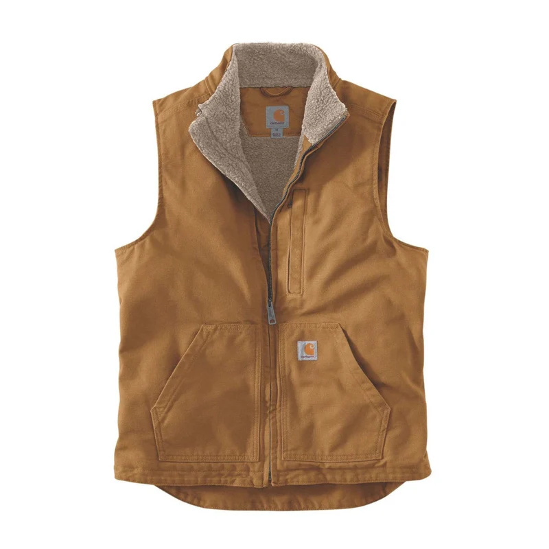Carhartt - Weste mit Rollkragen und gewaschenem Entenfutter // Schwarz