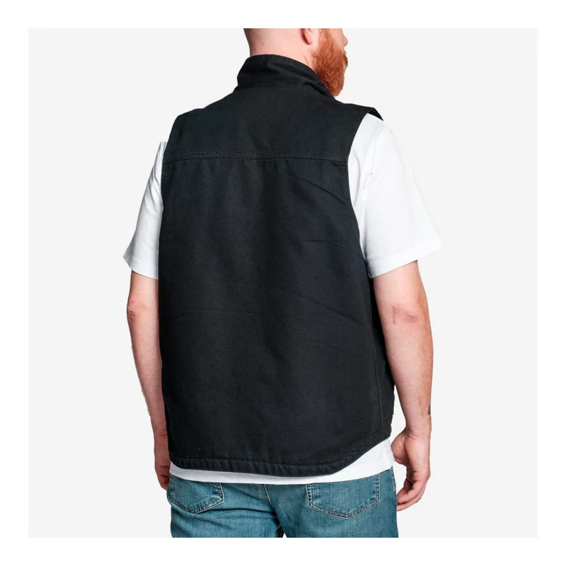 Carhartt - Weste mit Rollkragen und gewaschenem Entenfutter // Schwarz