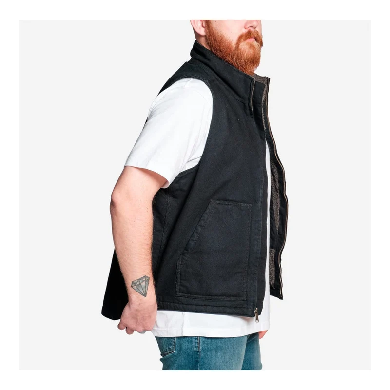 Carhartt - Weste mit Rollkragen und gewaschenem Entenfutter // Schwarz