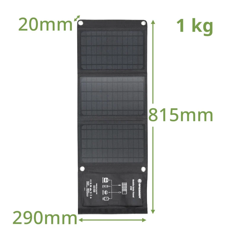Bresser - Mobiles Solar-Solarmodul 21W