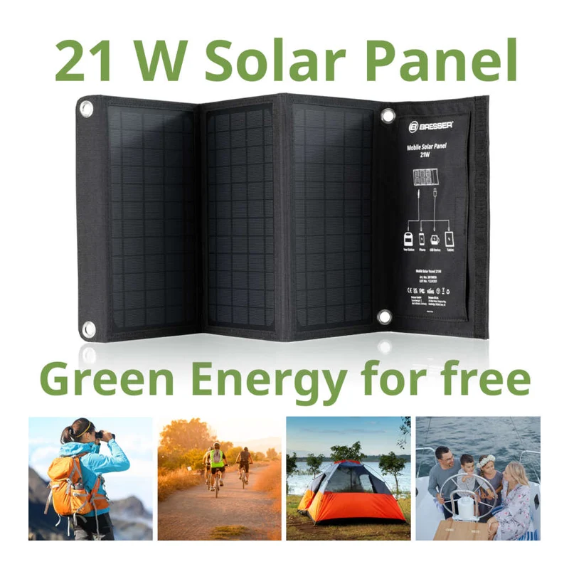 Bresser - Mobiles Solar-Solarmodul 21W