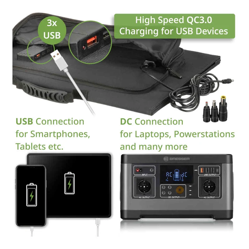 Bresser - Mobiles Solar-Solarmodul 120W