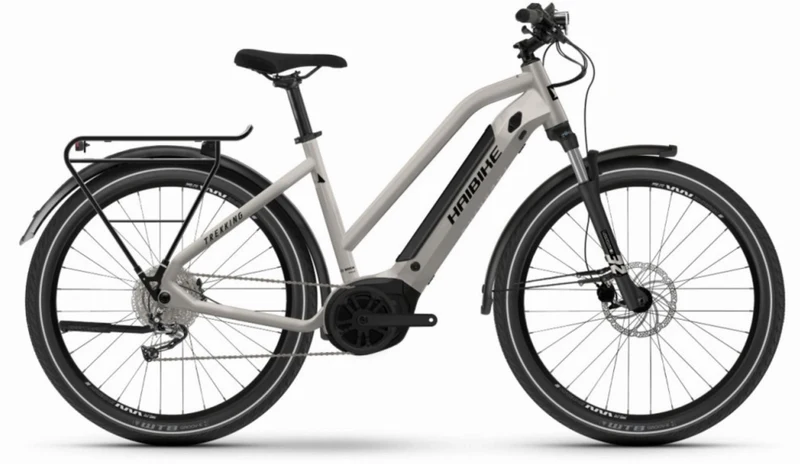Haibike Trekking 3 500 Wh E-Bike Trapez 27,5" warm grey/black - gloss