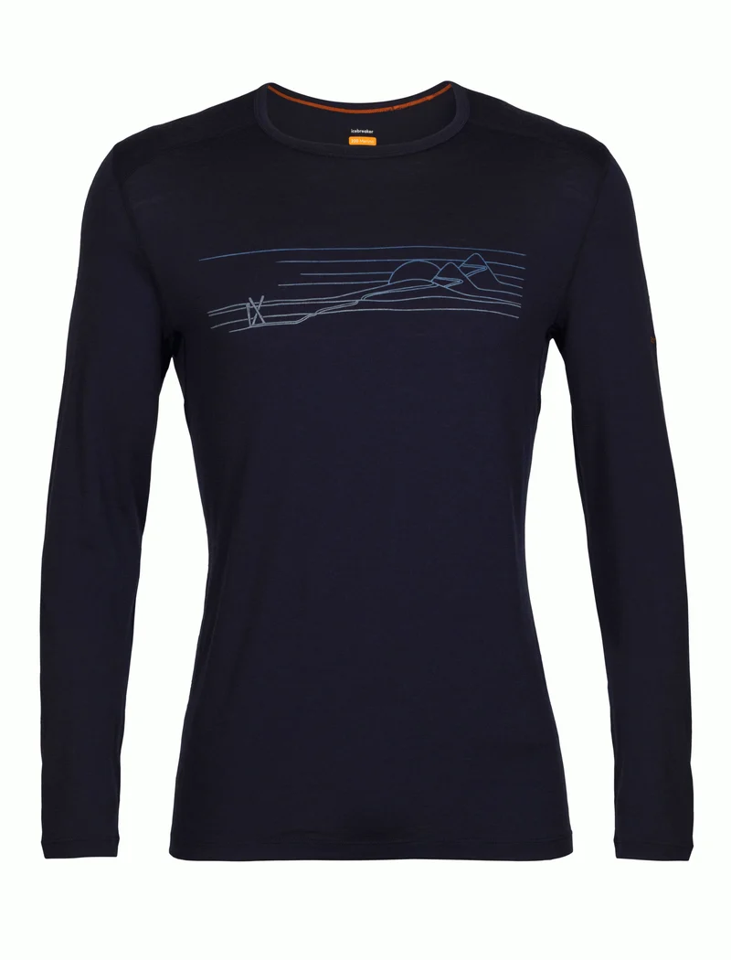 Men 200 Oasis LS Crewe Ski Stripes