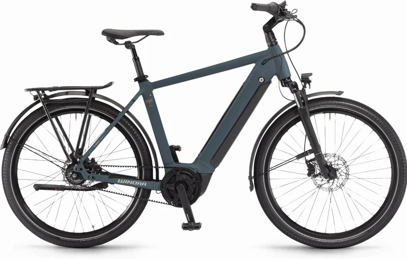 Winora Sinus R8Ef 500 Wh E-Bike Diamant 27,5" greyblue matt