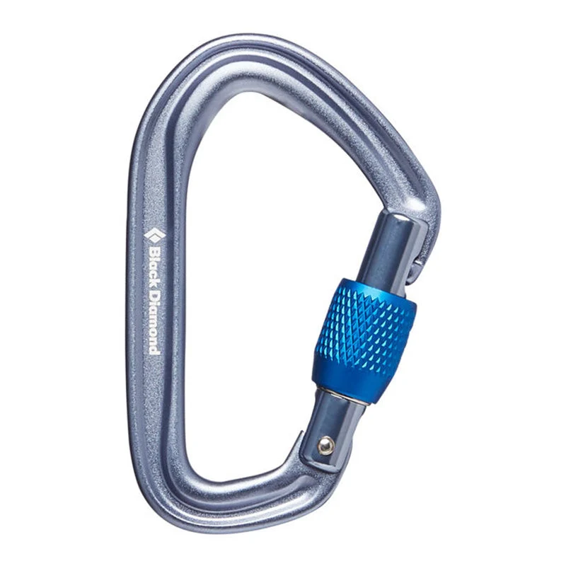 Black Diamond - Hotforge Screwgate Karabiner // Blau / Grau