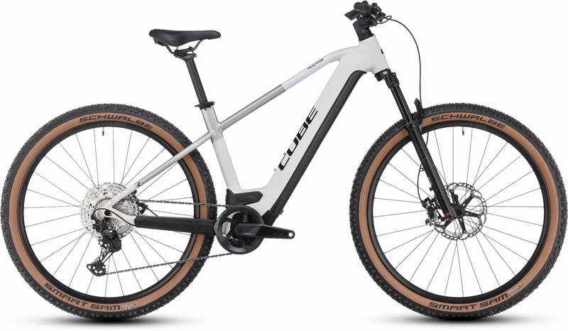 Cube Reaction Hybrid SLT 750 Wh E-Bike Hardtail Diamant silver´n´cream