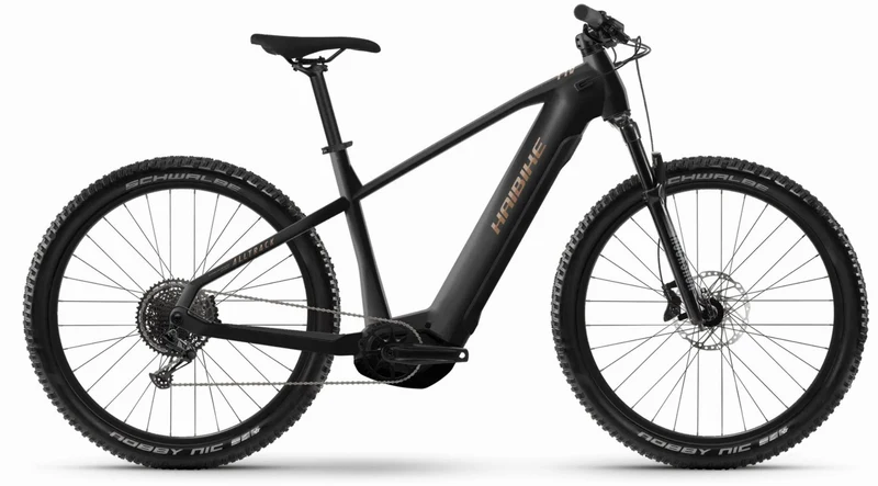 Haibike AllTrack 8.5 750 Wh E-Bike Hardtail Diamant 29" black/bronze - matt