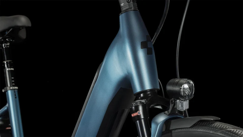 Cube Supreme Hybrid EXC 625 Wh E-Bike Easy Entry 28" blue´n´black
