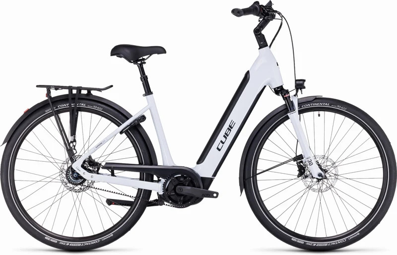 Cube Supreme Hybrid EXC 625 Wh E-Bike Easy Entry 28" flashwhite´n´black