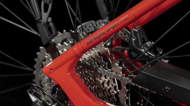 Cube Supreme Sport Hybrid Pro 500 Wh E-Bike Easy Entry red´n´black