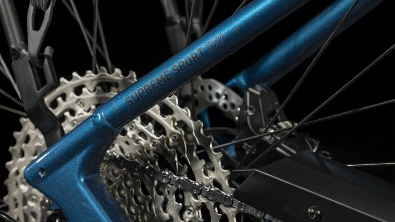 Cube Supreme Sport Hybrid EXC 625 Wh E-Bike Easy Entry 28" blue´n´black
