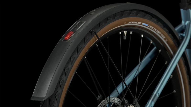 Cube Nuride Hybrid Performance 500 Wh Allroad E-Bike Trapeze 28" metalblue´n´red