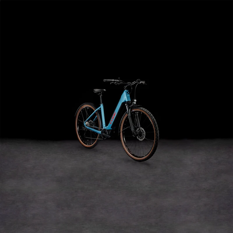 Cube Nuride Hybrid Performance 625 Wh Allroad E-Bike Easy Entry 28" metalblue´n´red