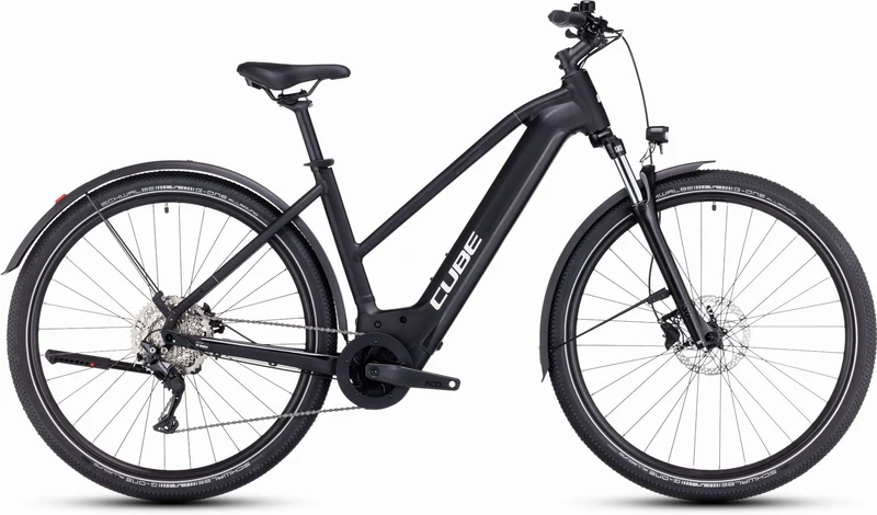Cube Nuride Hybrid Pro 750 Wh Allroad E-Bike Trapeze 28" black´n´metal