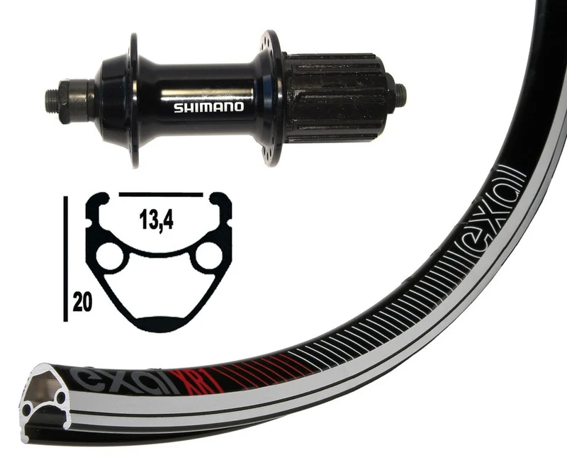 Winora H-Rad 13-622 Tiagra.schwarz QR 32L Exal XR-1 sz/silb.o.Ösen.Niro-Spei.sz.DD