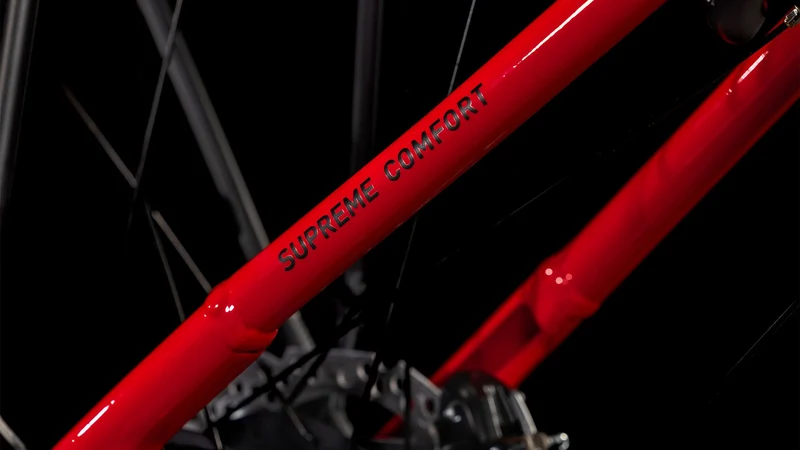 Cube Supreme Hybrid Comfort Pro 500 Wh E-Bike Easy Entry firered´n´black